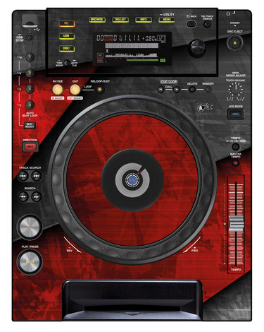 Pioneer DJ CDJ 850 Skin Steelay Red